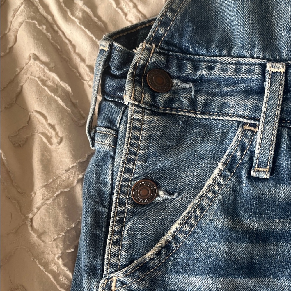 3 items for $20 ๐ Abercrombie & Fitch Blue Denim Women's Overall - Picture 5 of 10